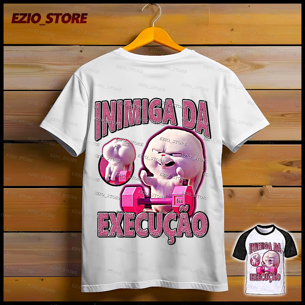Camiseta Inimiga da Execução Snowball Coelhinho Filme Pets Unissex Blusa Inimiga da Execução Camisa Inimiga da Execução