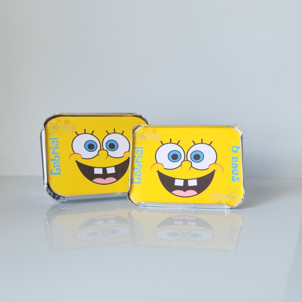 MARMITINHA BOB ESPONJA PERSONALIZADA PARA LEMBRANCINHA FESTA INFANTIL