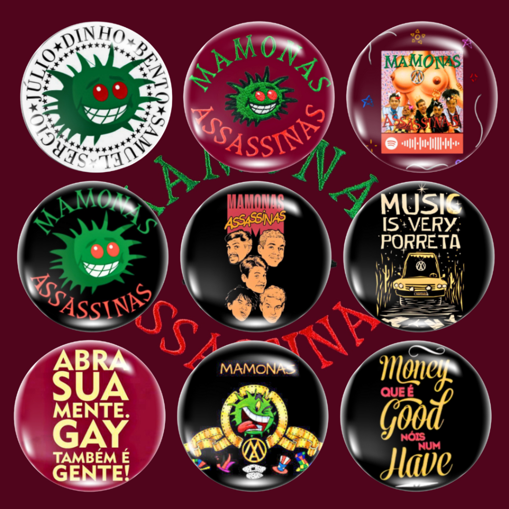 Bottons Broches Mamonas Assassinas (4,5cm)