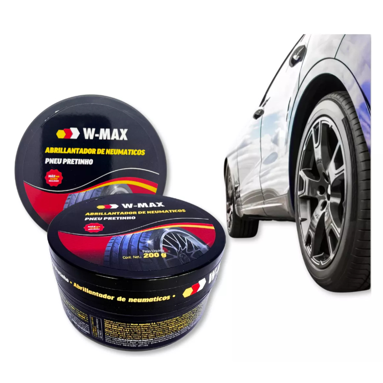 Pretinho Para Pneus Alto Brilho Proteção Duração - Wurth em Oferta na Shopee