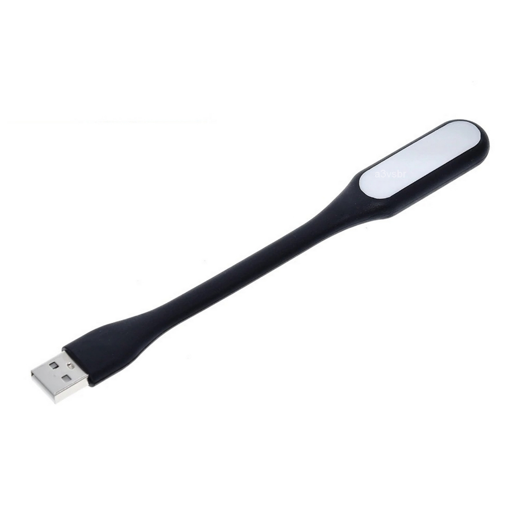 Luminária usb lanterna cabo lampada led branco carregador power notebook leitura portátil leitura
