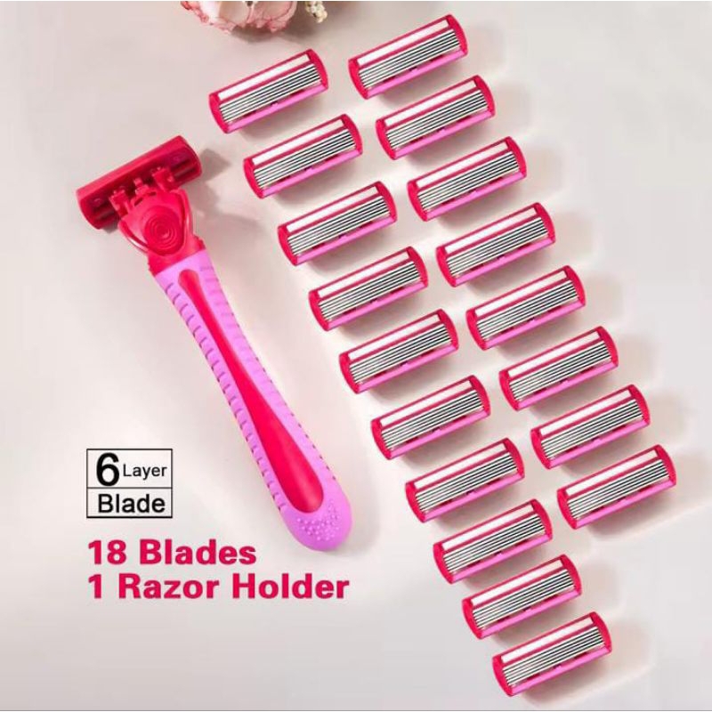 Aparelho de barbear depilar 6 lâminas -  6, 12 , 18 ou 30 cartuchos e fita lubrificante. MARCA: Marcio GAPS