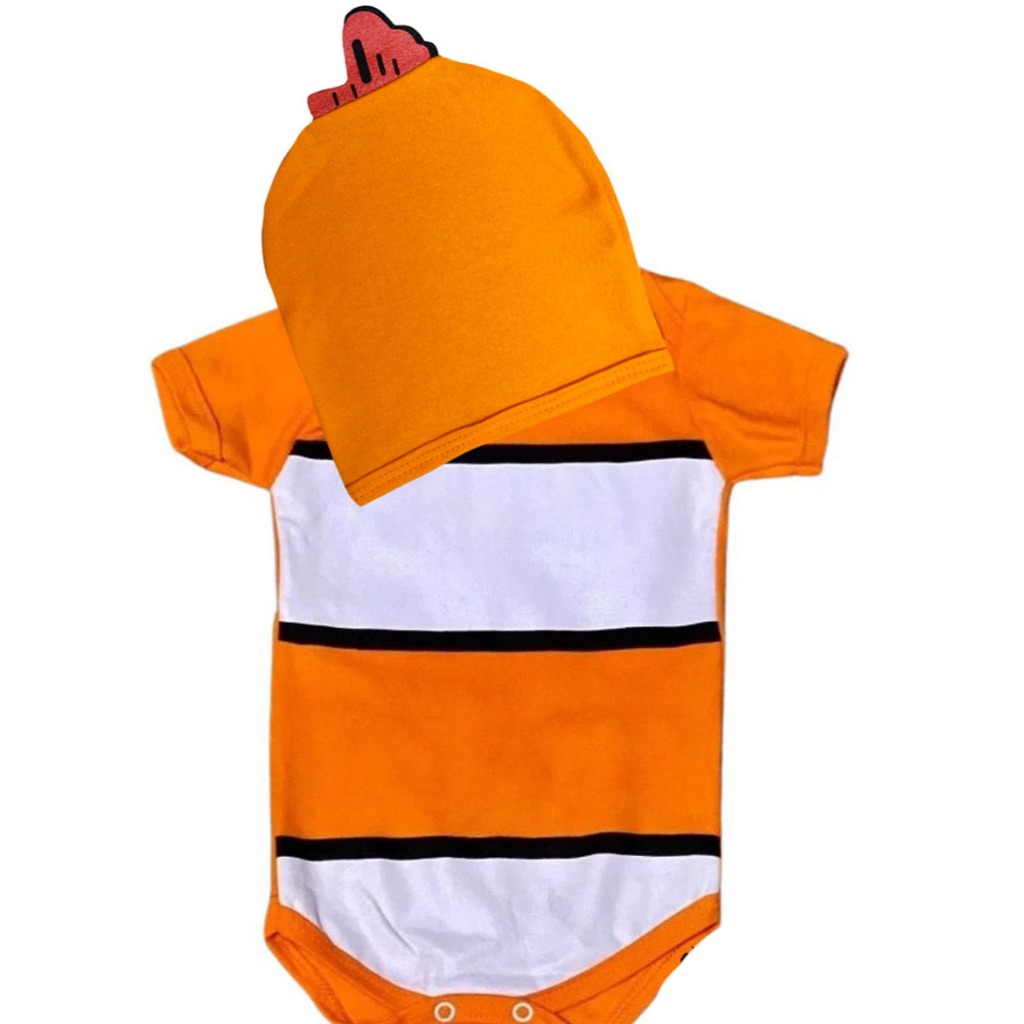 Body Bebê Temático Mesversário Menino Menina Procurando Nemo - Nemo ou Dory (escolher)