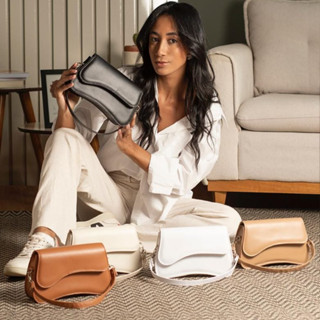 bolsa feminina transversal e de ombro - elegante,versátil e moderna em couro sintético