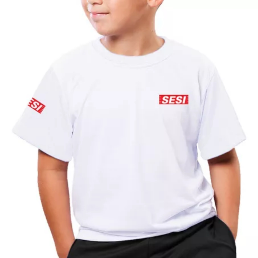 Kit Uniforme Sesi Camisetas 2025 Infantil E Juvenil 2 Peças