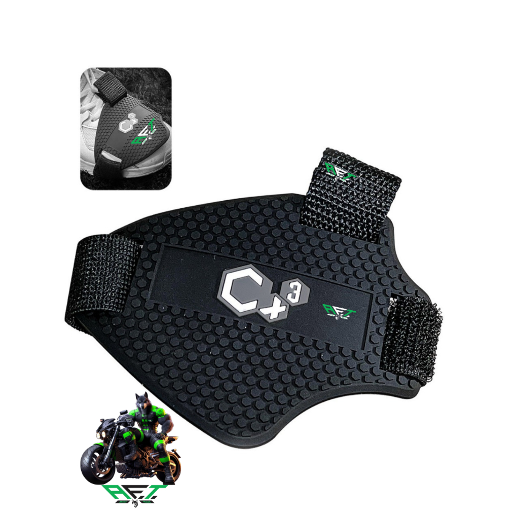 Protetor de Tênis Para Motos Troca Marcha Antiderrapante Com Velcro Ajustável universal
