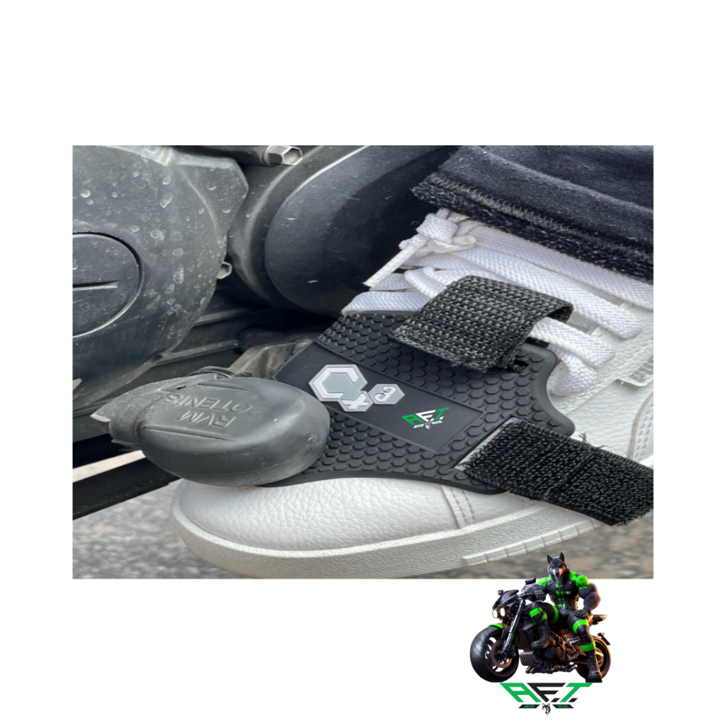 Protetor de Tênis Para Motos Troca Marcha Antiderrapante Com Velcro Ajustável universal em Oferta na Shopee
