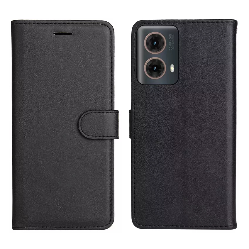 Capa Carteira Flip + Película 3D Para Motorola Moto G85