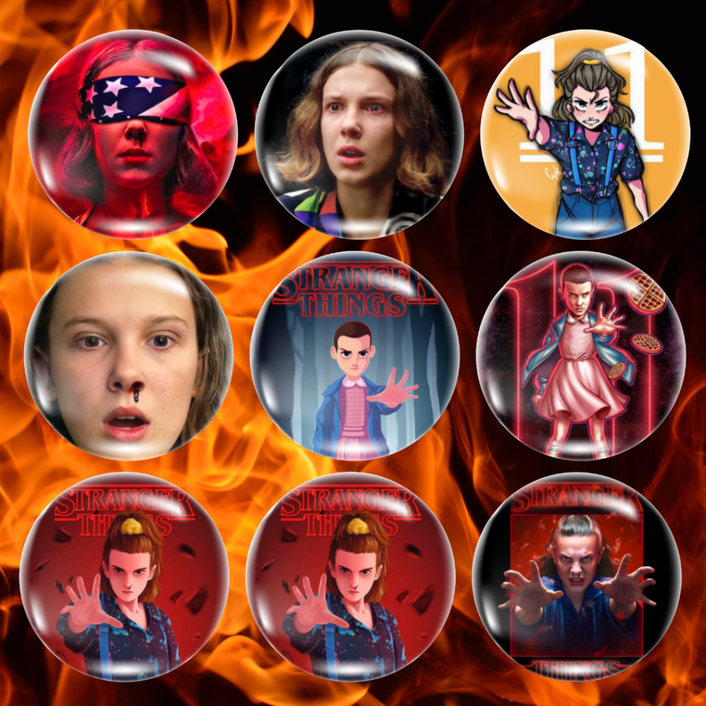 Bottons Broches Personalizados Stranger Things Eleven (4,5cm)