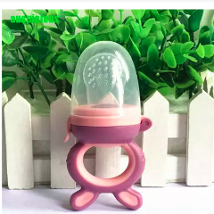 Chupeta / Alimentador De Frutas / Bico De Silicone / Alimentador De Frutas Para Alimentos + 2 bicos