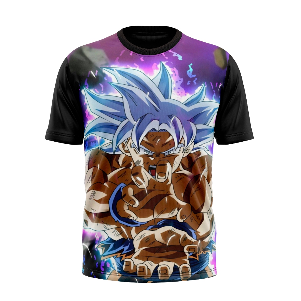 Camiseta Infantil Moda Geek Mangá Goku em Oferta na Shopee