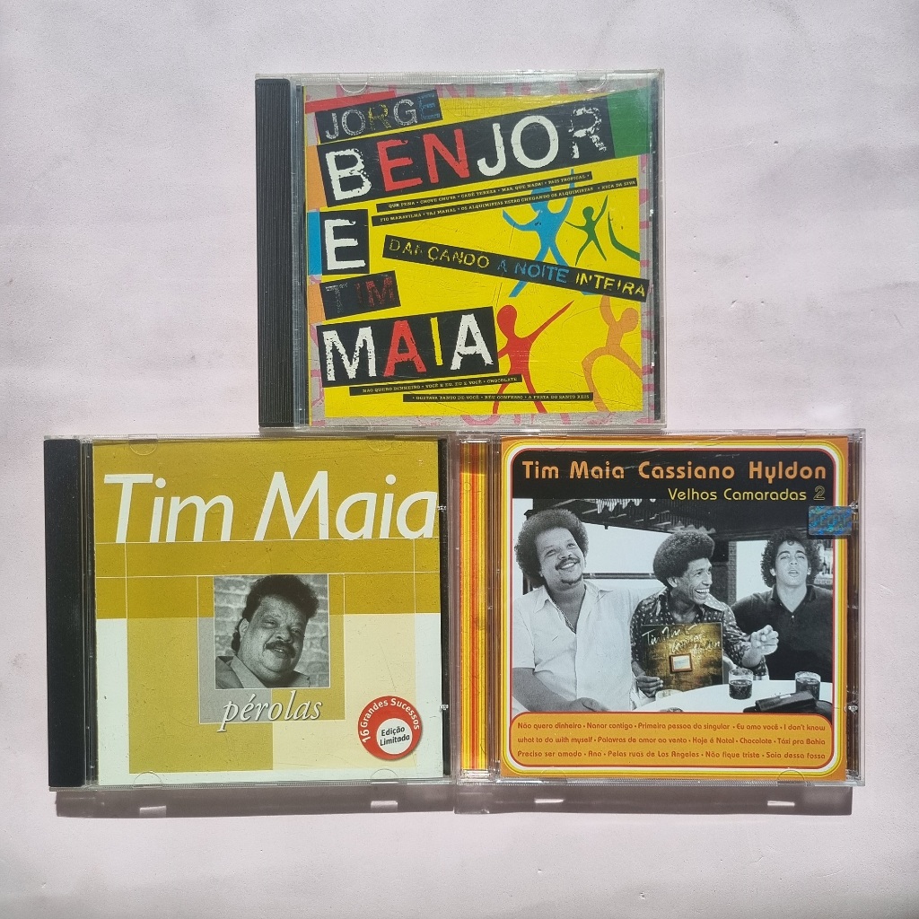 Tim Maia 3 CDs Jorge Benjor Cassiano Ótima Qualidade