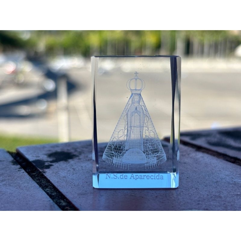Cristal Nossa Senhora Aparecida Lembrança