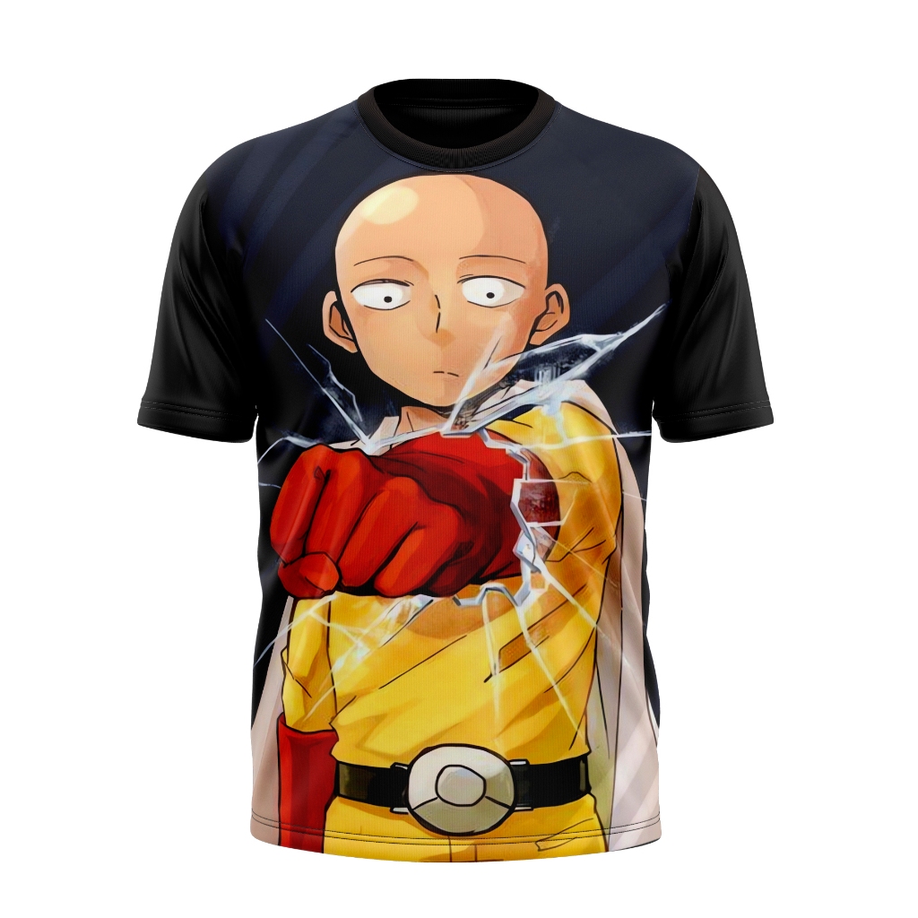 Camiseta Infantil Moda Geek Anime One Punch man em Oferta na Shopee