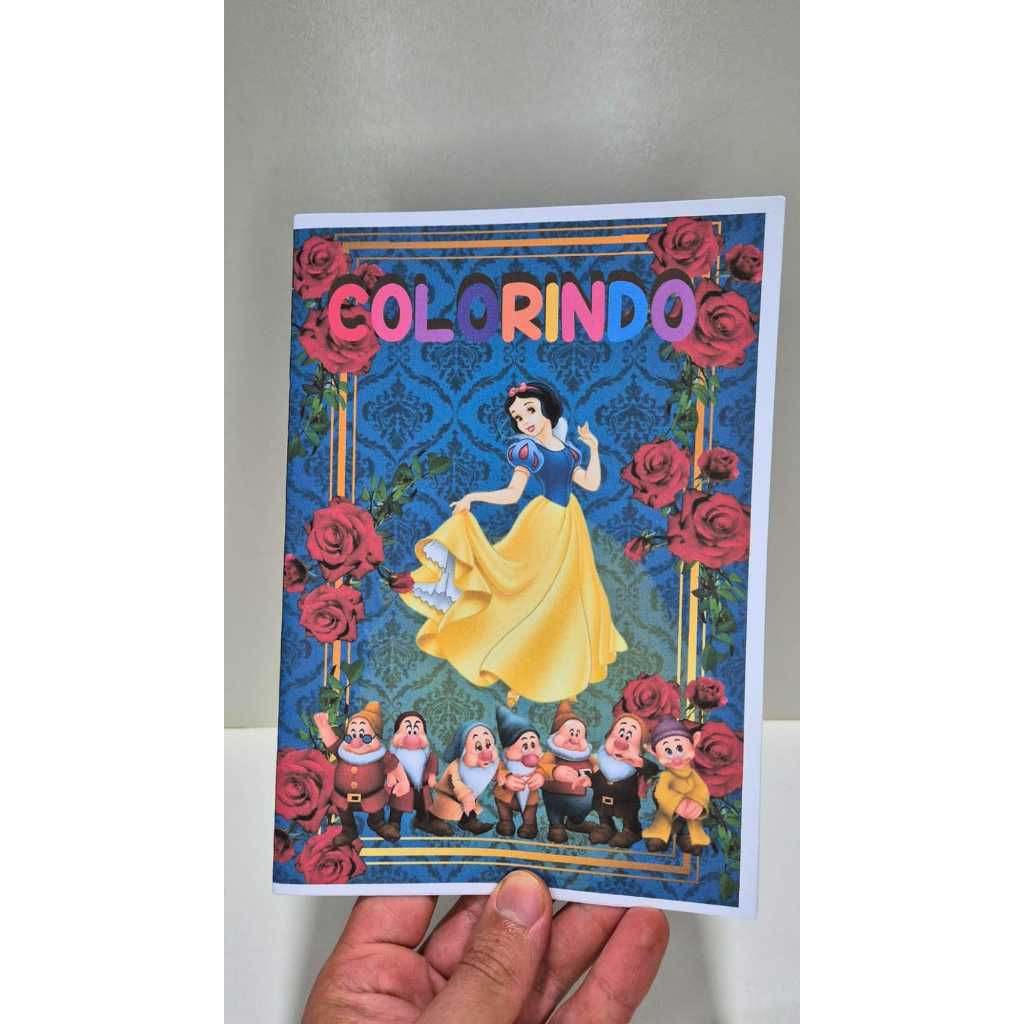 Revistinhas De Colorir Branca de Neve Lembrancinhas Personalizadas Para Festa de Aniversario