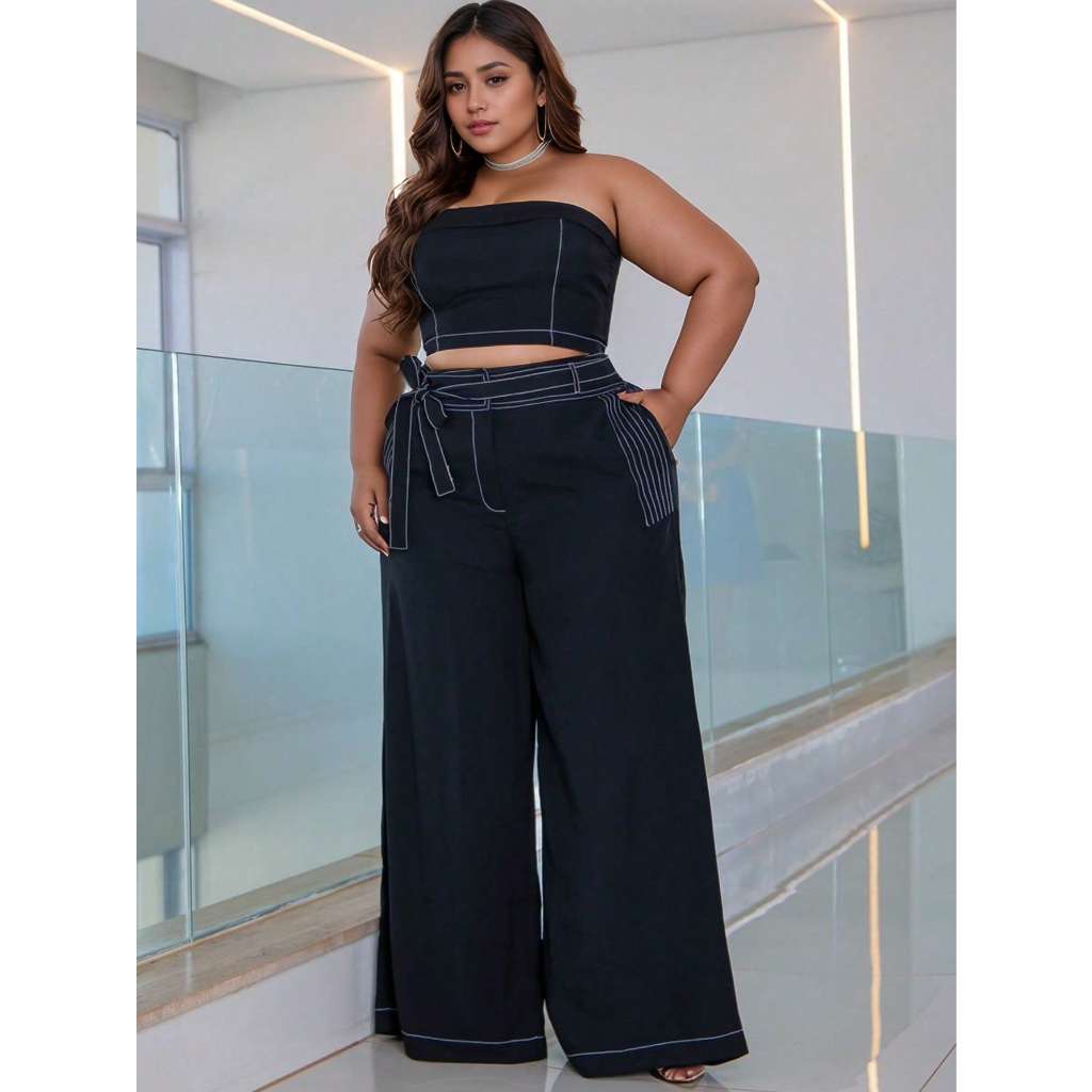 O que é Conjunto Calça Pantalona e Cropped Plus Size? Guia e Onde Comprar | BuscaProdutos
