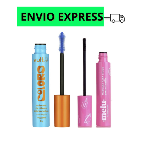 Máscara de Cílios Preto Rímel Azul Vult Ruby Rose Gloss 3D Incolor Lápis de Olho