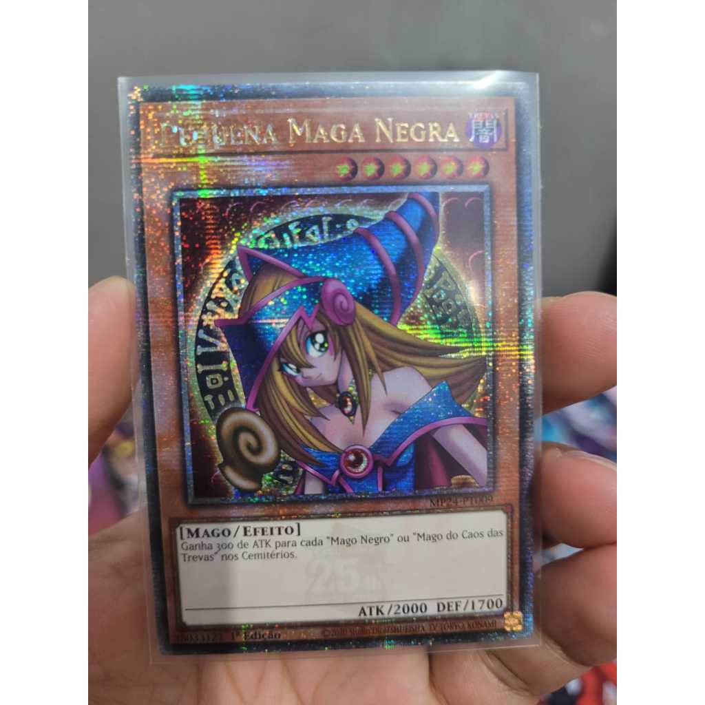 Dark Magician Girl/Pequena Maga Negra Raridade Quarter Century Secret Rare, Yugioh. Original