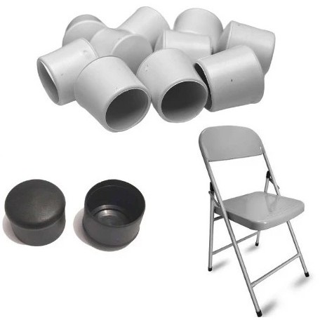 22 pçs Ponteira Protetora Pé De Cadeira Externo Tubular Redondo Conjunto Novo Anti Risco
