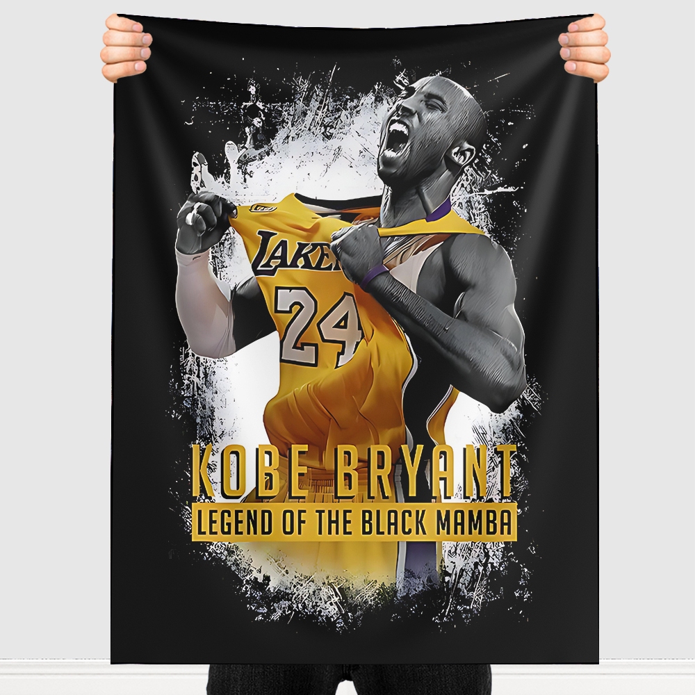Bandeira Tecido De Parede Pano Lenço Estampado Kobe Bryant