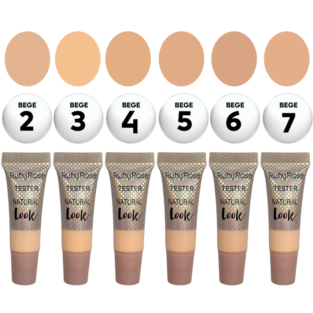 Mini Base Natural Look & Soft Matte - Ruby Rose em Oferta na Shopee