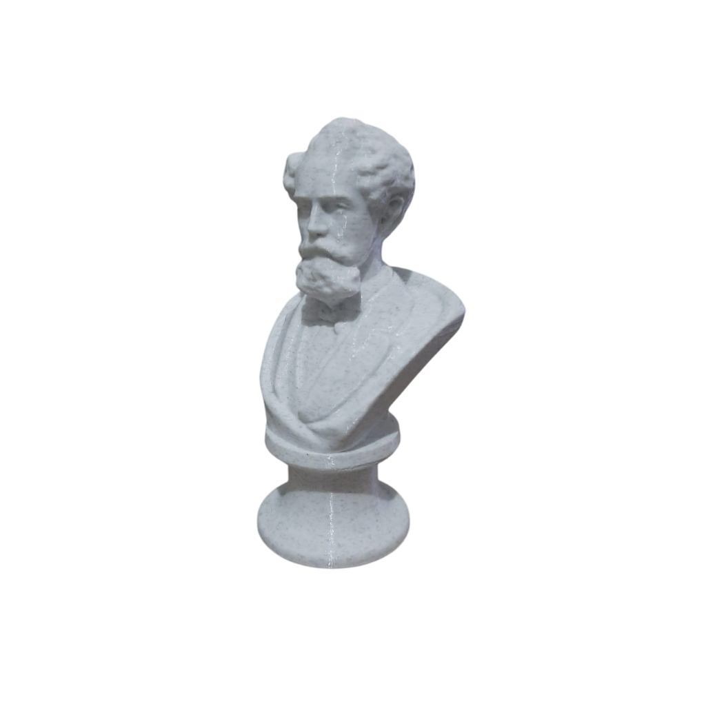 Escultura Busto Charles Dickens - Escritor/Romancista Ingles - Impressão 3D