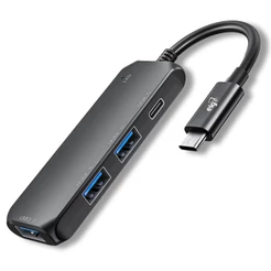 Adaptador Hub USB-C 4 em 1 ELG HUB41C 3x USB-A + USB-C Transferência até 5Gbps