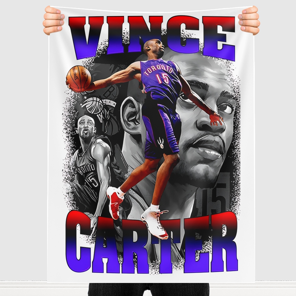 Bandeira Tecido De Parede Pano Lenço Estampado Vince Carter