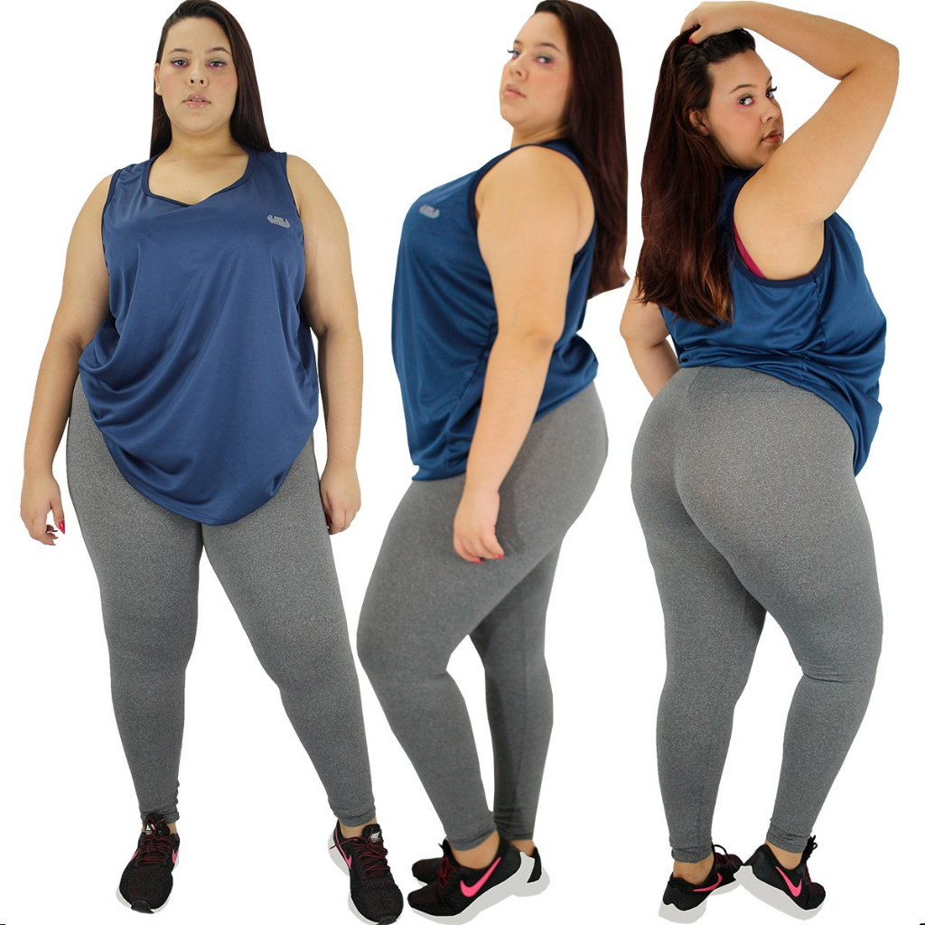 Regata Feminina Dry Fit Plus Size Fitness Academia