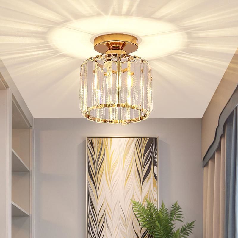 Lâmpada Led Moderna Para Corredor Com LumináRia De Teto De Cristal Para Corredor Varanda 3...