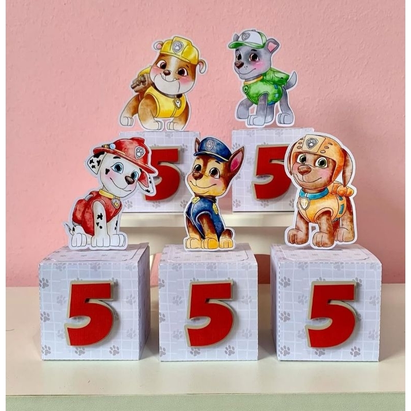 caixa personalizada cubo patrulha canina