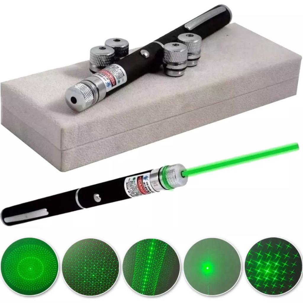 Super Caneta Laser Pointer Verde Longo Alcance Forte