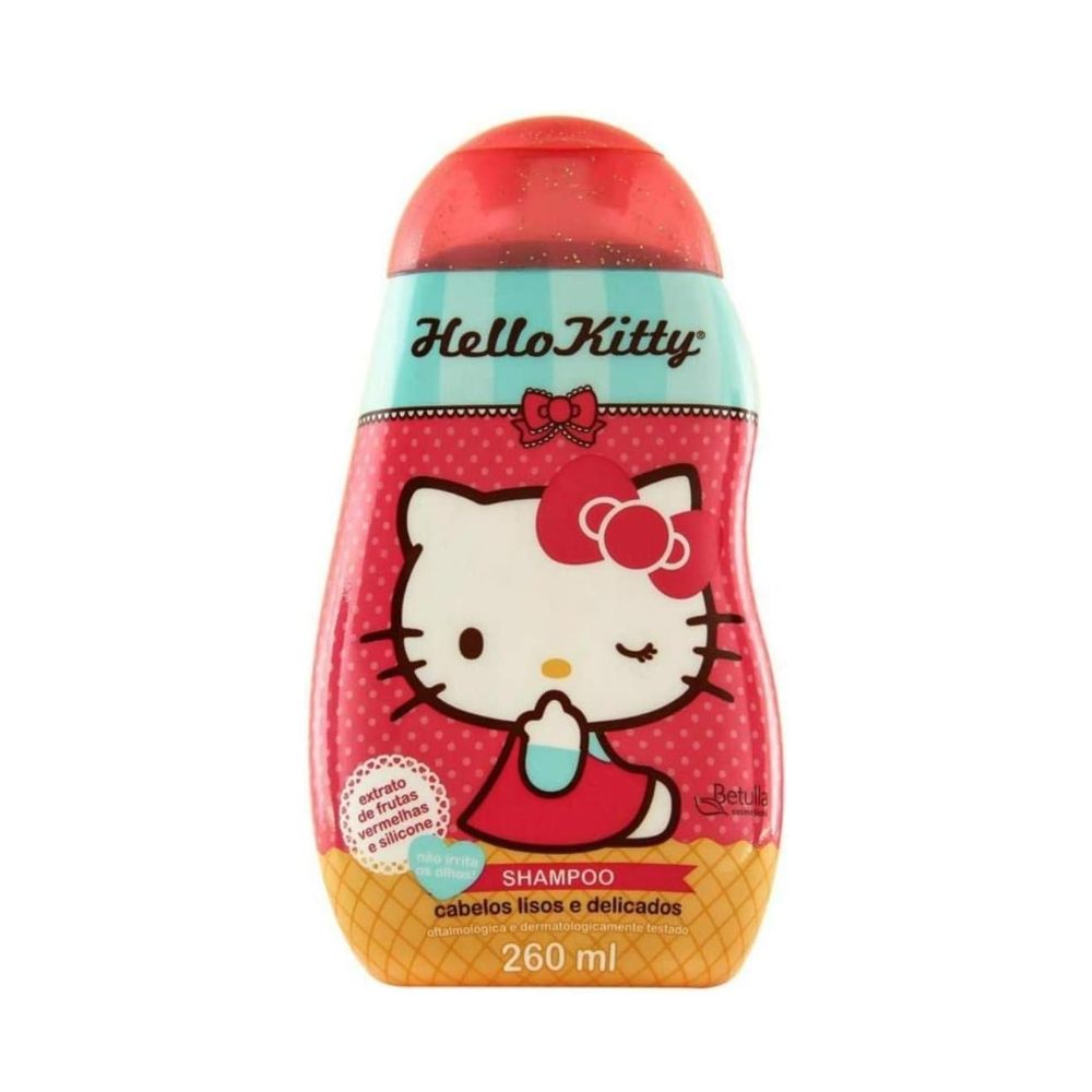 Shampoo Infantil Hello Kitty 260ml - Cabelos Lisos, Macios e Delicados para crianças em Oferta na Shopee