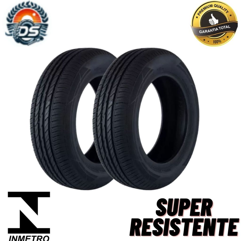 Kit 2 Pneu Aro 13 - 165/70 R13 Remold Linha Premium Garantia Inmetro Pneu