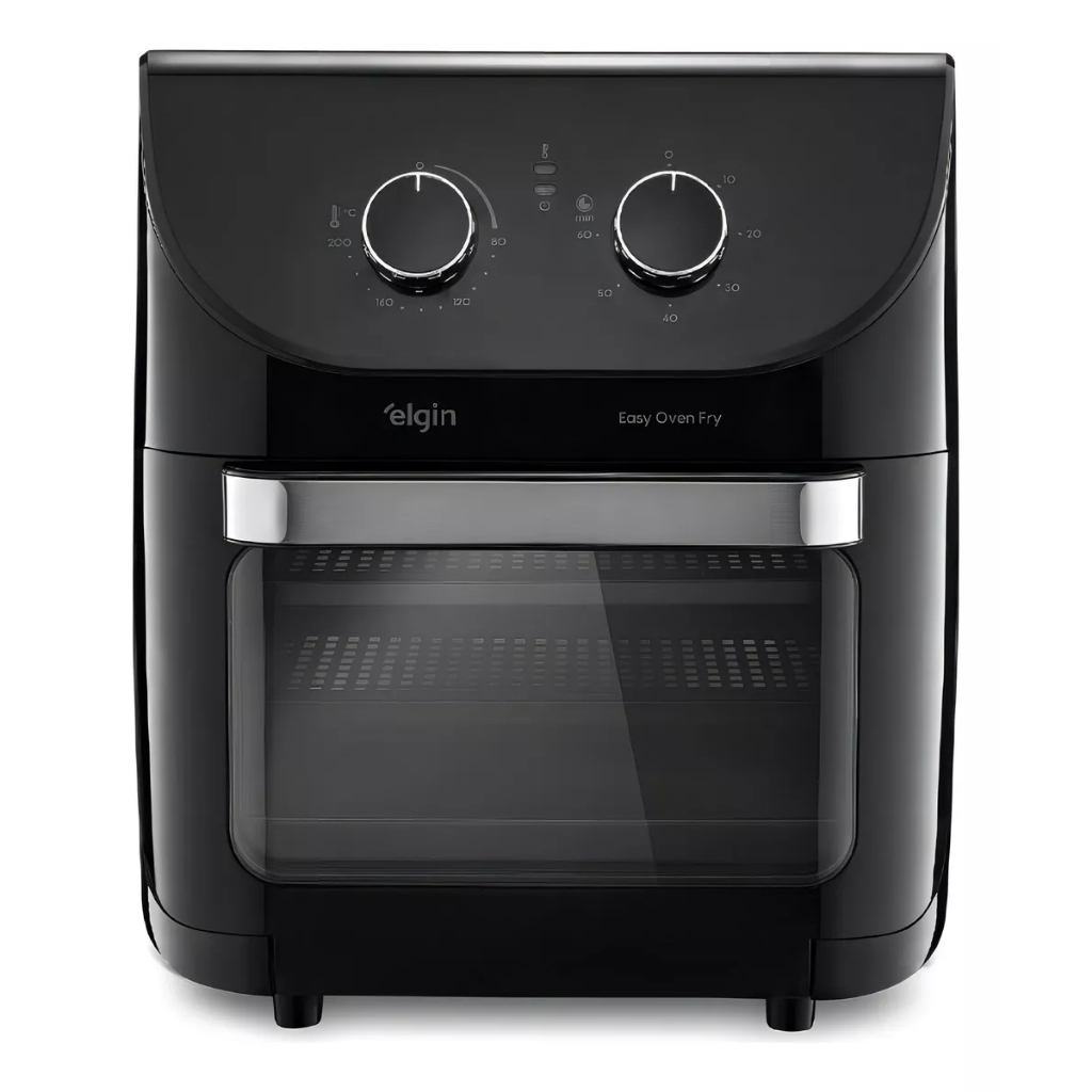 Fritadeira Eletrica Sem Oleo Air Fryer Elgin Forno Easy Oven 12 Litros 1800W Preto 127v