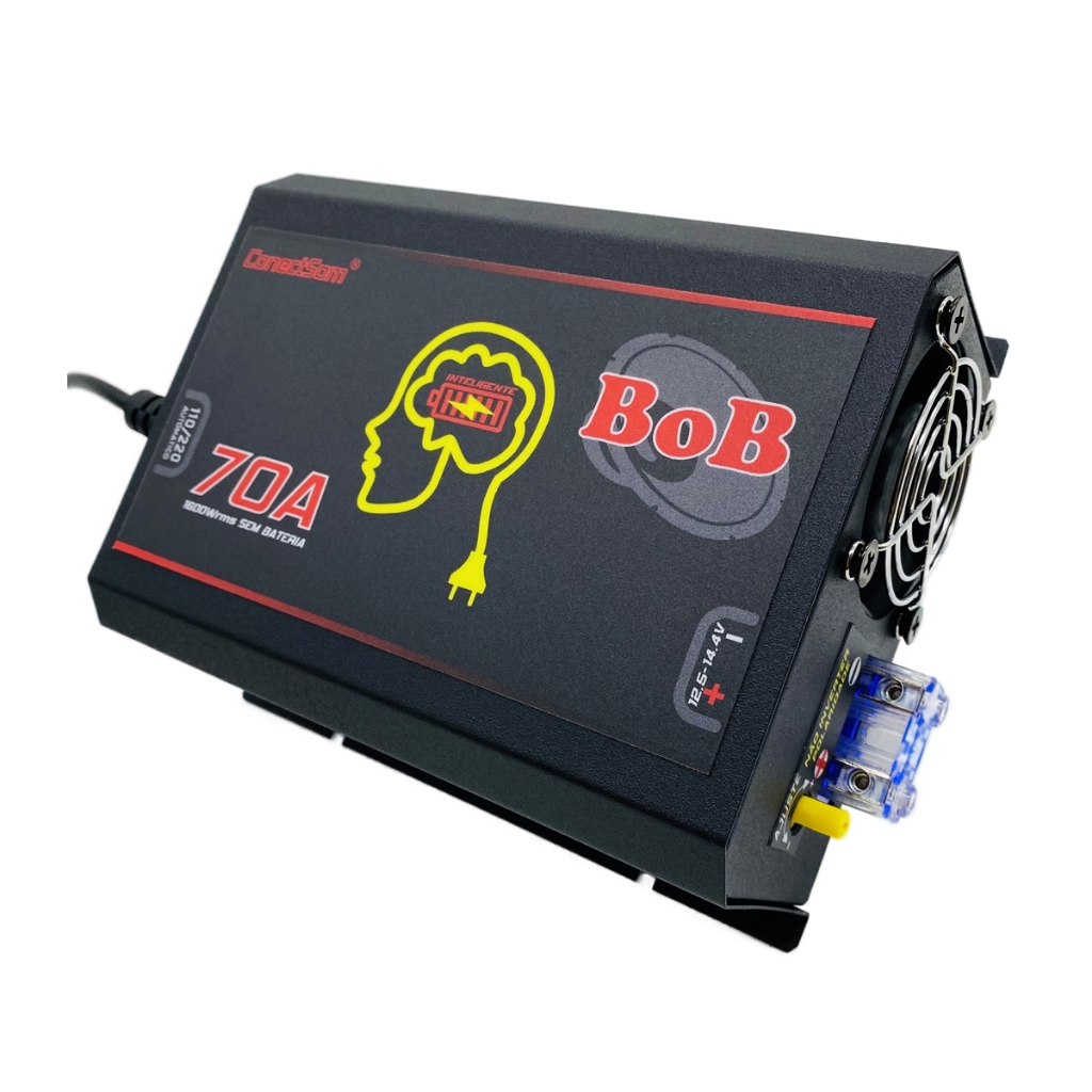 Fonte Automotiva Conectsom Bob 70a 1600w sem bateria Smart Cooler bivolt