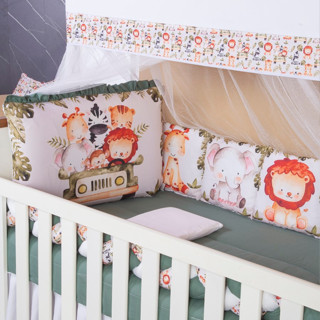 KIT PARA BERÇO PADRÃO AMERICANO ALMOFADINHAS 13 PEÇAS em Oferta na Shopee