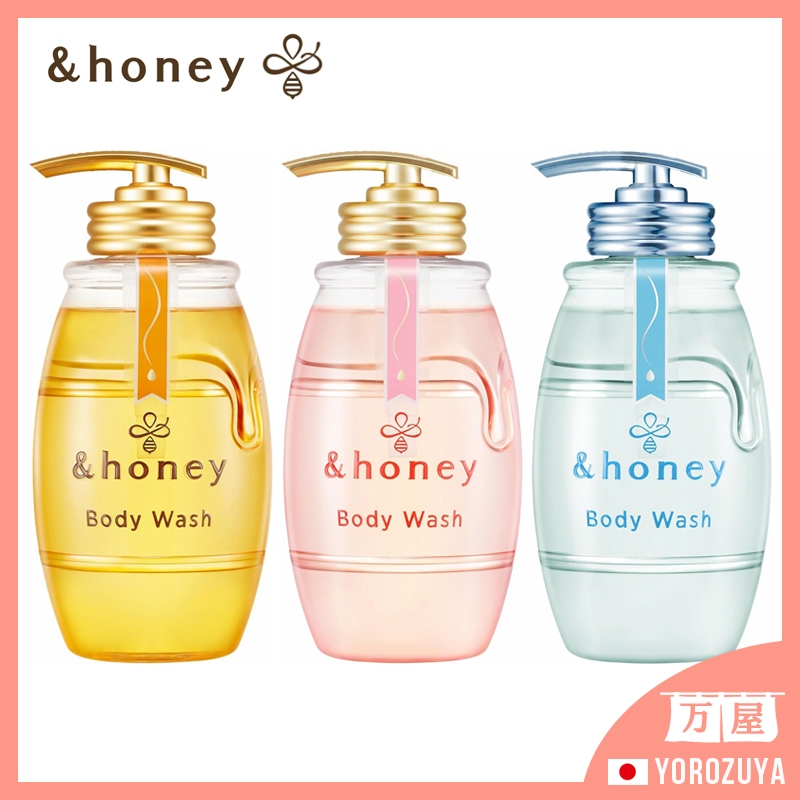 [Lavatório corporal/Fabricado no Japo] & Frasco De Sabonete Líquido Em Gel De Mel/Recarga E Honey Bo