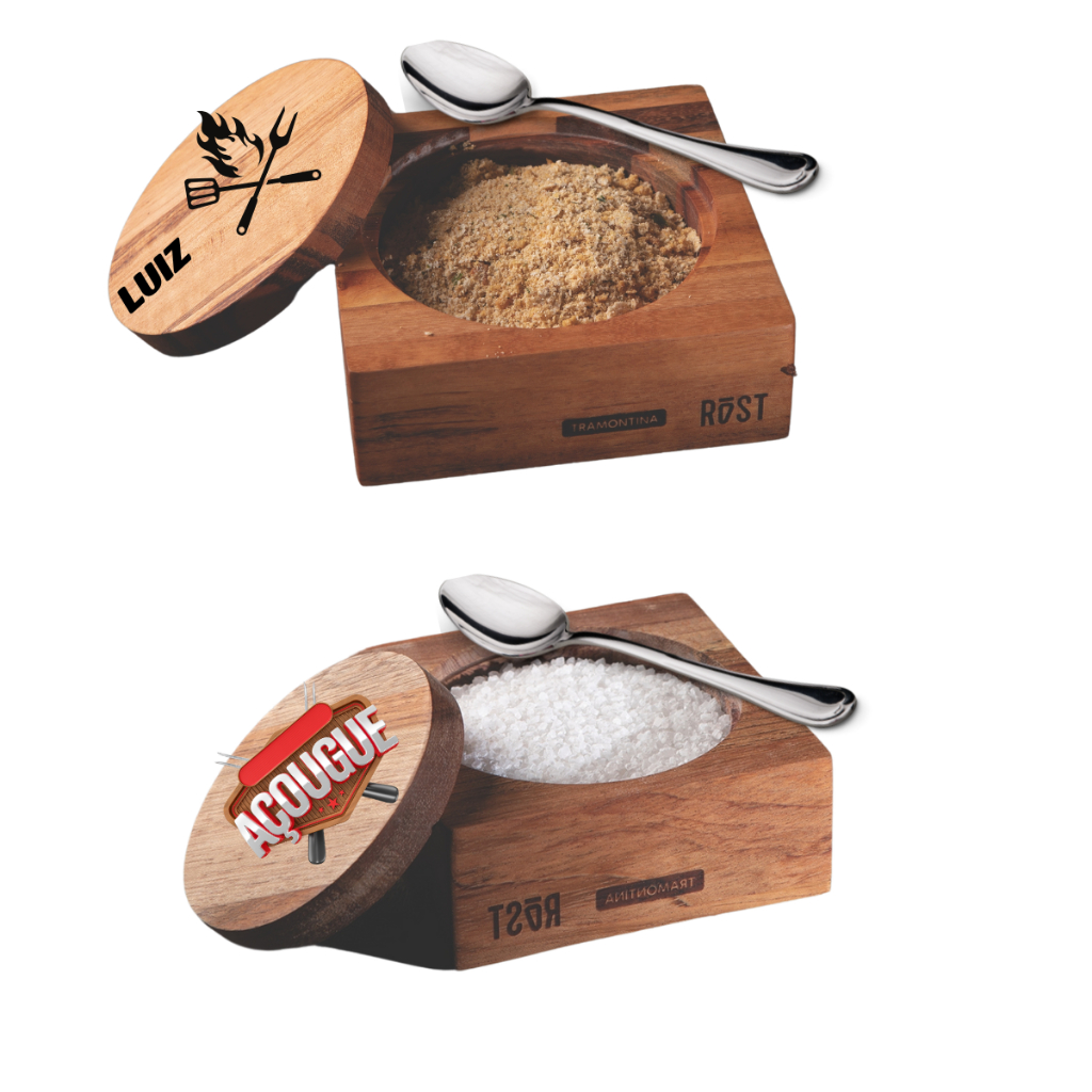 Farinheira e Saleiro Tramontina Com Colher Armazenamento de Alimentos em Oferta na Shopee