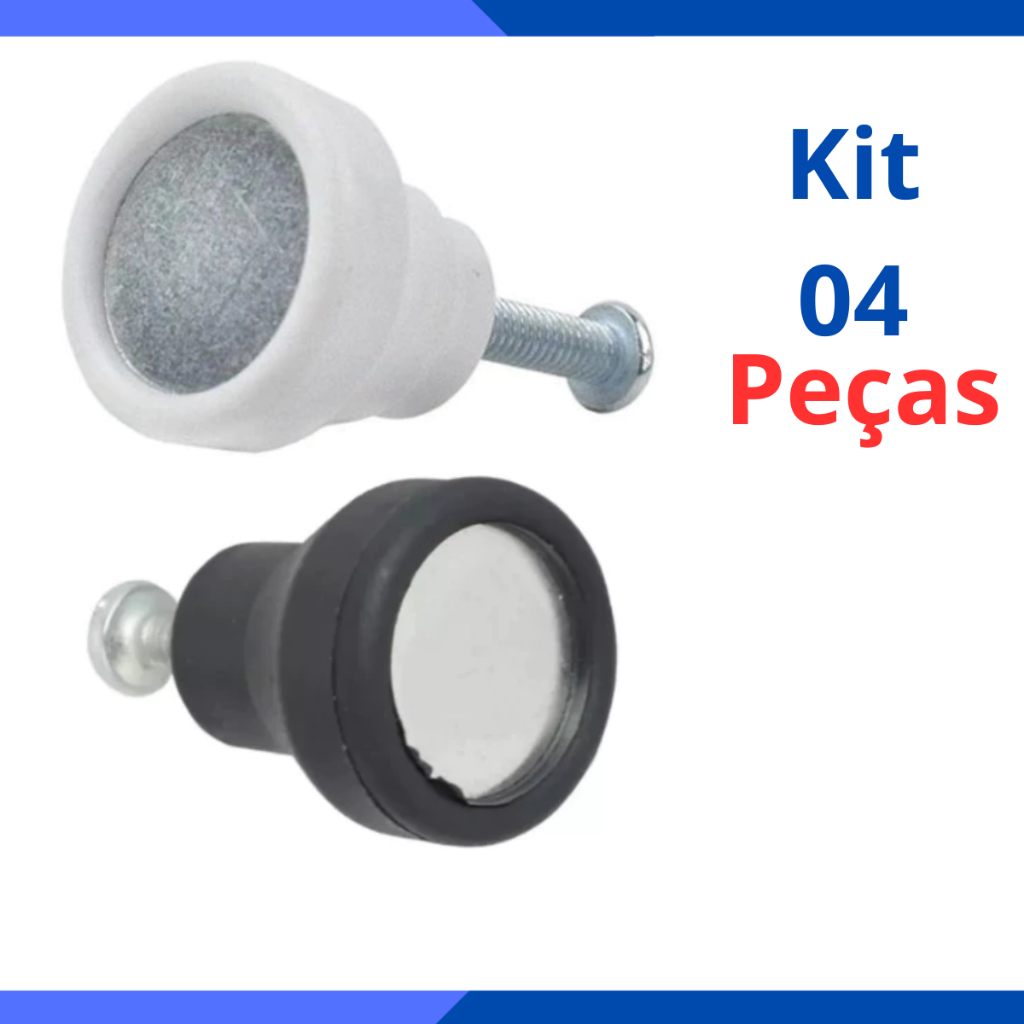 4 Puxador Simples de Box Acrílico Preto – Ideal para Portas, Abrigo de Pia e Banheiro