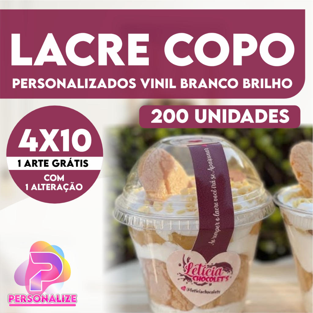 Adesivo Lacre em Vinil 4x10 personalizados a prova dágua em Oferta na Shopee