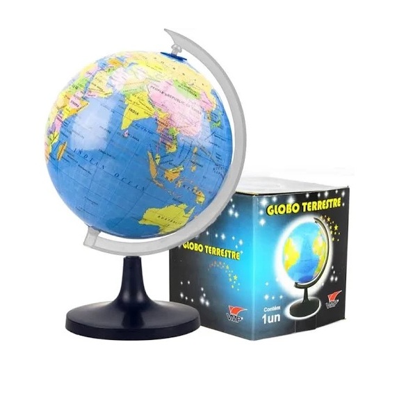 Globo Terrestre 10,5CM/ 14 CM Azul - VMP