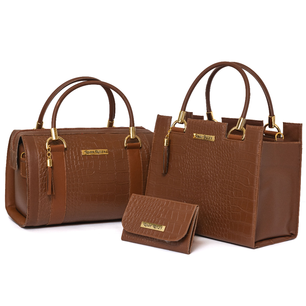 Kit Bolsa Baú + Bolsa Castelo Com Carteira Feminina Elegante de Mão e Alça Tranversal Lançamento em Oferta na Shopee