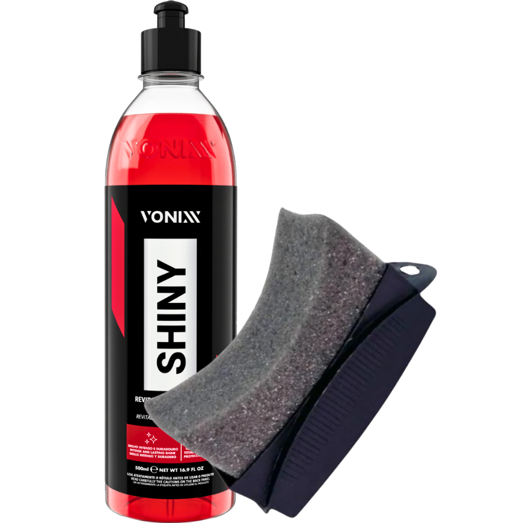 Aplicador Pneu Pretinho Mandala + Revitalizador Shiny Vonixx em Oferta na Shopee