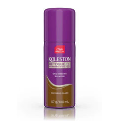 Spray Retoque de Raiz Koleston Castanho Claro 100ml - Cobertura Perfeita e Disfarce Instantâneo