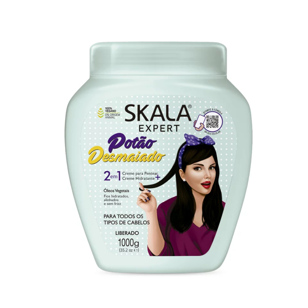 Creme de Hidratação Skala Potão Desmaiado 1Kg - Fios Alinhados, Macios e Sem Frizz em Oferta na Shopee