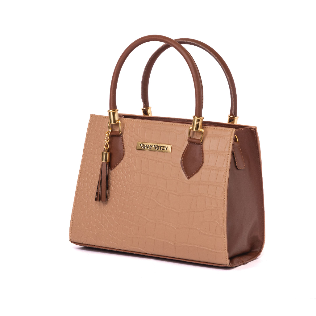 Bolsa Lorena Com Carteira Feminina Bicolor Elegante de Mão e Alça Transversal Lançamento em Oferta na Shopee