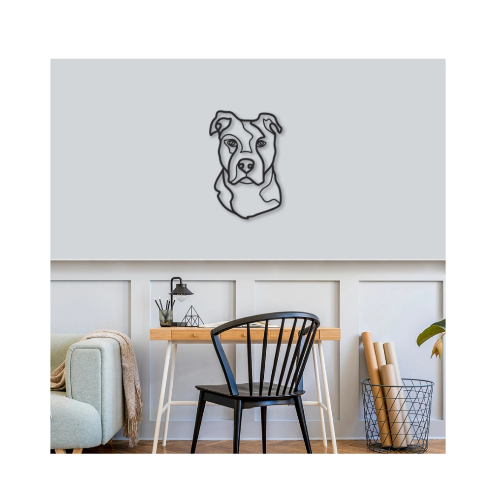 Quadro Decorativo Cães Patas Bulldog Yorkshire Vira Lata Labrador  Husky Pug Dachshund Shih-Tzu