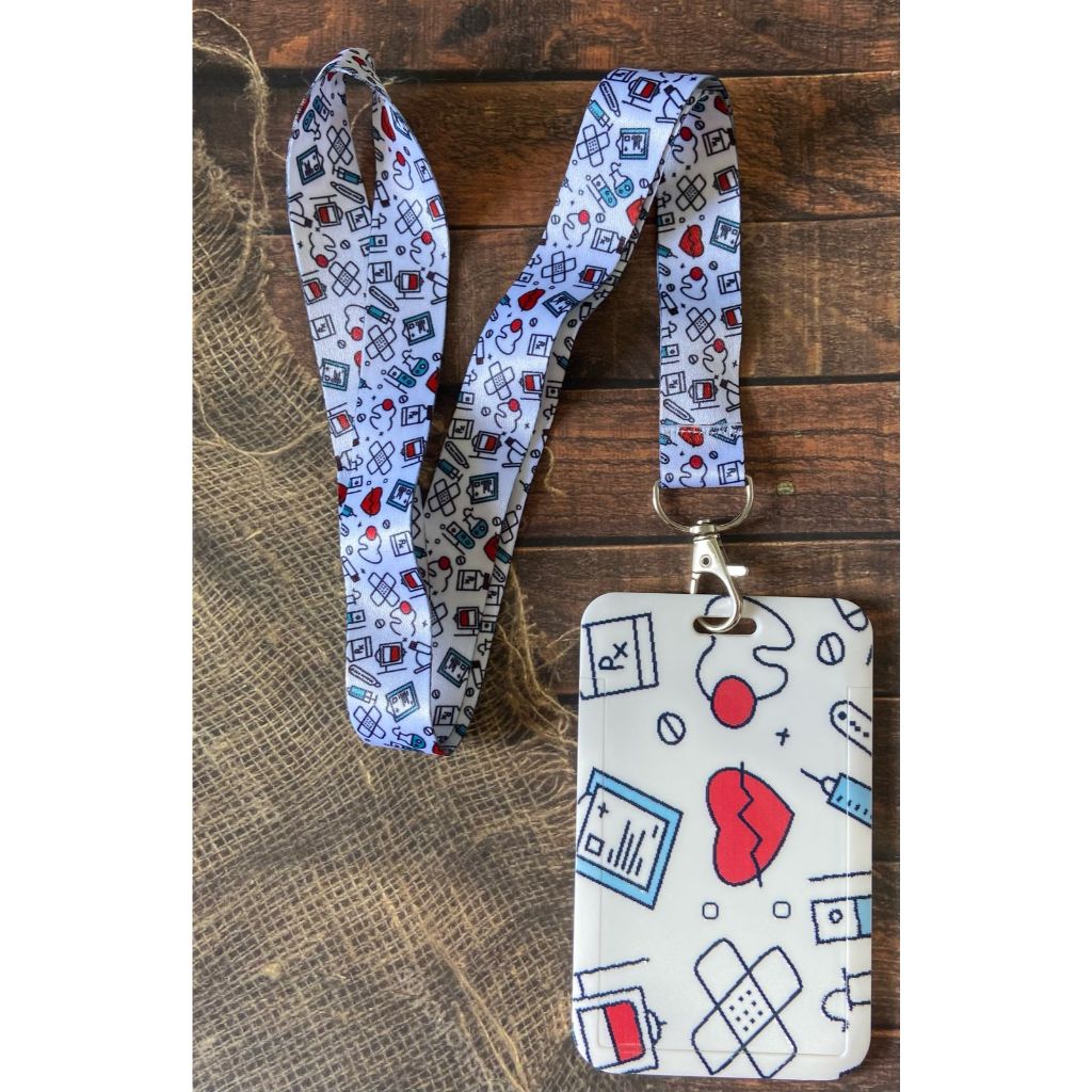 Cordão Enfermeira + Porta Crachá em Oferta na Shopee