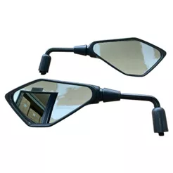Par de Retrovisor Modelo Kawasaki Z400 Rebaixado Haste Curta ou Média Rosca Honda